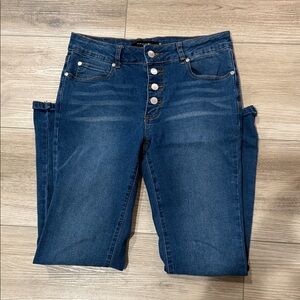 Tahari High Rise Dark Blue Jeans